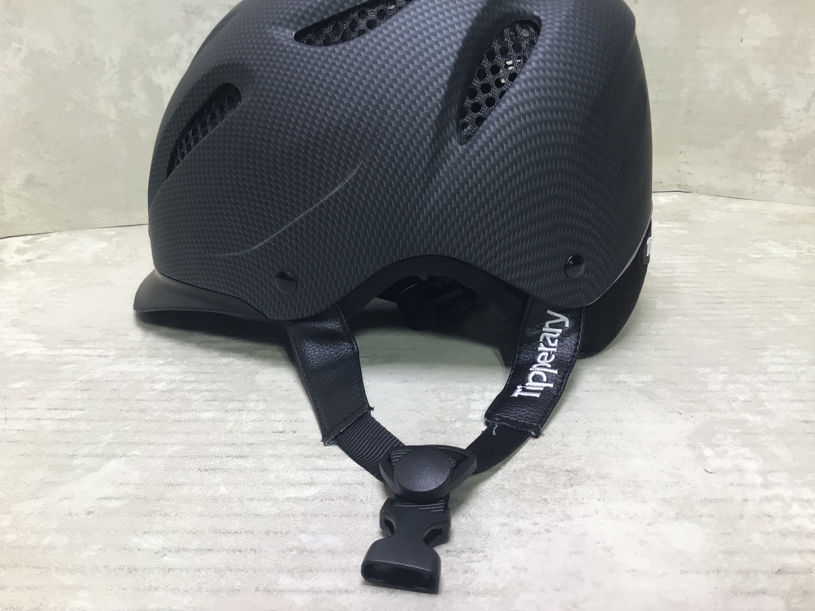 TIPPERARY EQUESTRIAN Horse Riding Helmet - Sportage - Carbon Gray -Size Small (7696415883502)
